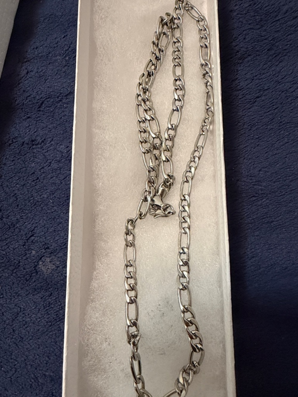 S.steel 925-Tone Figaro Chain Necklace - Silver